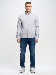 Bluza męska rozpinana szara Madorol 901. Szare bluzy męskie Big Star, l, bez wzorów, bez kaptura. W wyprzedaży za 159.99 zł.