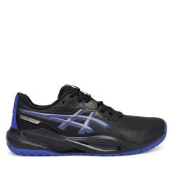 Buty do tenisa Asics. Czarne buty sportowe męskie Asics, bez zapięcia, tenisowe. Za 429.99 zł.