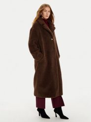 Guess Futro New Alina W3BL86 WF2C2 Brązowy Regular Fit. Brązowe płaszcze damskie Guess, l, z aplikacjami, z futra, bez kaptura. Za 799.99 zł.