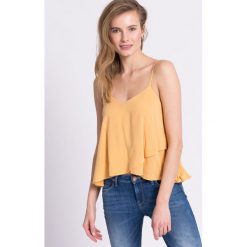 Review - Top. Szare topy damskie Review, z tkaniny, z okrągłym kołnierzem, bez rękawów. W wyprzedaży za 69.90 zł.