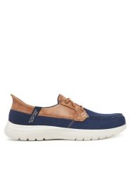 Skechers Mokasyny On-The-Go Flex-Palmilla 136536/NVY Granatowy. Niebieskie mokasyny damskie Skechers, z materiału. Za 229.99 zł.