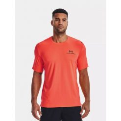 Koszulka fitness męska Under Armour UA Rush Energy. Brązowe buty sportowe męskie Under Armour, m, bez wzorów, bez kołnierzyka, bez ramiączek, do biegania. Za 99.99 zł.