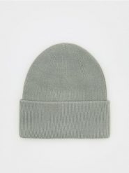 Czapka beanie z wiskozą - jasny zielony. Zielone czapki i kapelusze damskie Reserved, bez wzorów, z wiskozy. Za 59.99 zł.
