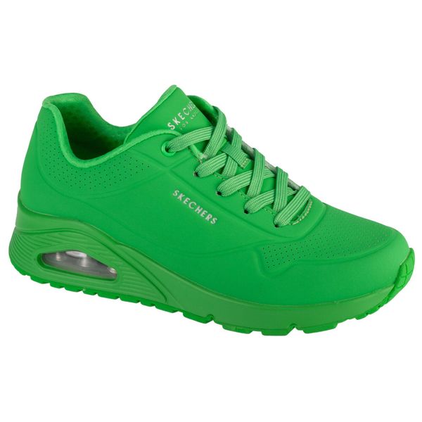Buty do chodzenia damskie Skechers Unostand ON Air. Zielone obuwie sportowe damskie Skechers, bez wzorów, z materiału, trekkingowe, Skechers Sport. Za 309.00 zł.