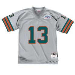 Koszulka Nfl Miami Dolphins Dan Marino. Szare koszulki sportowe męskie Mitchell & Ness, bez wzorów, bez kołnierzyka, bez ramiączek, do piłki nożnej. Za 623.00 zł.