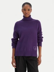 Liu Jo Golf MF5445 MS76L Fioletowy Regular Fit. Fioletowe swetry damskie Liu Jo, l, bez wzorów, z syntetyku, bez kołnierzyka, bez ramiączek, bez kaptura. Za 769.99 zł.