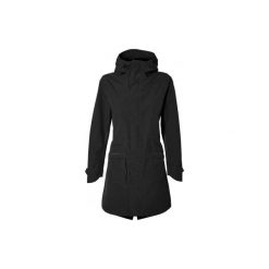 Rowerowa kurtka przeciwdeszczowa Mosse damska czarna. Czarne kurtki sportowe damskie BASIL, bez wzorów, bez kaptura, rowerowe. Za 506.75 zł.