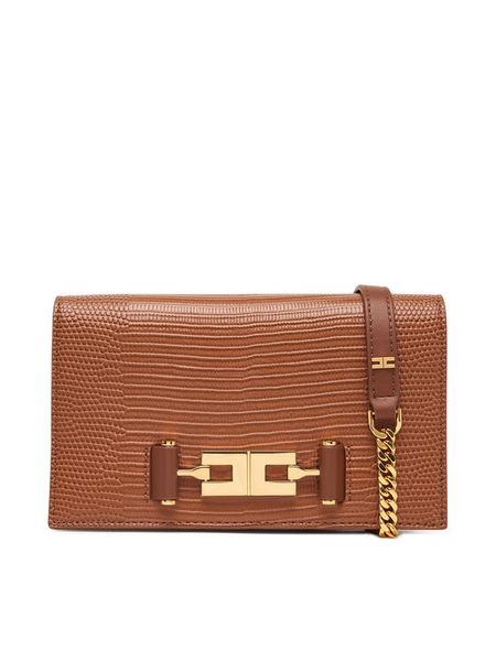 Elisabetta Franchi Torebka BS-08A-66E2-V320 Brązowy. Brązowe kopertówki damskie Elisabetta Franchi, bez wzorów, bez dodatków. Za 1,369.00 zł.