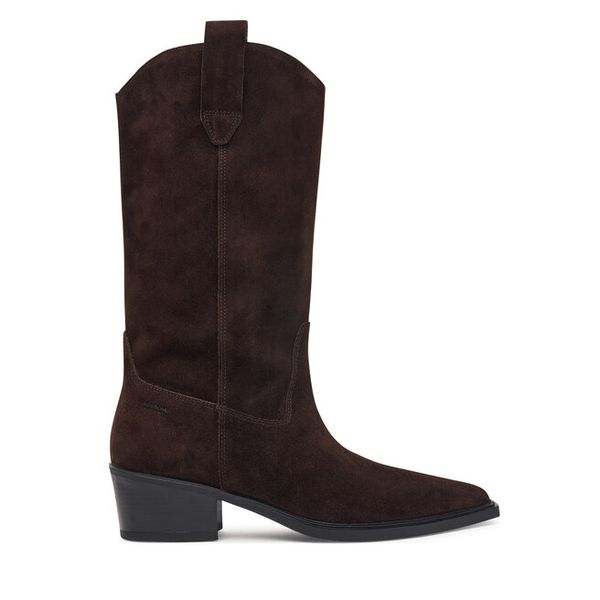 Kowbojki Vagabond Shoemakers. Brązowe botki damskie Vagabond Shoemakers, bez obcasa, na słupku, bez zapięcia. Za 869.99 zł.