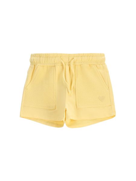 Coccodrillo Szorty materiałowe WC5121401HGK Żółty Regular Fit. Żółte spodenki dla dziewczynek COCCODRILLO, bez wzorów, z bawełny. Za 59.99 zł.
