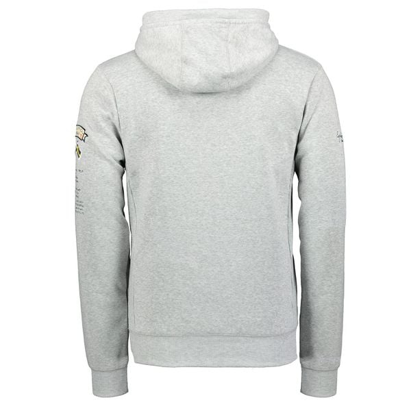 Bluza męska Geographical Norway GYMCLASS 100 3/4 WU4184H B-Grey. Szare bluzy męskie Geographical Norway, m, bez wzorów, z bawełny, do biegania. Za 139.00 zł.