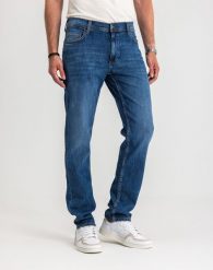 Męskie Spodnie Jeansowe Mustang Style Washington Straight Denim Blue 1017119 5000 782, W38 L32. Niebieskie spodnie materiałowe męskie Mustang, l, bez wzorów, z bawełny, eleganckie. Za 219.99 zł.