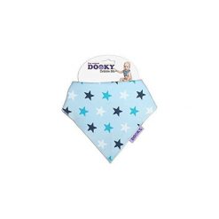 Chustka, śliniak, bandamka Dribble Bib Dooky - Blue Stars. Niebieskie śliniaki dla dzieci Xplorys. Za 33.10 zł.