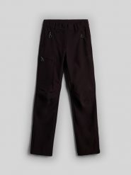 4F Spodnie trekkingowe softshell wiatroodporne damskie - brązowe M. Brązowe spodnie materiałowe damskie 4f, m, bez wzorów, z softshellu. Za 399.99 zł.