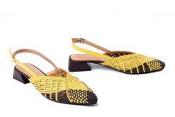 GIOSEPPO 79267 Kehancha yellow, czółenka damskie. Żółte czółenka damskie Gioseppo, w ażurowe wzory, z gumy, bez obcasa, na obcasie, bez zapięcia. Za 348.42 zł.