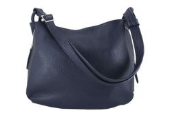 Torebka skórzana worek damska - Granatowa. Czarne torebki do ręki damskie Barberinis, bez wzorów, ze skóry, biznesowe, duże, bez dodatków. Za 338.99 zł.