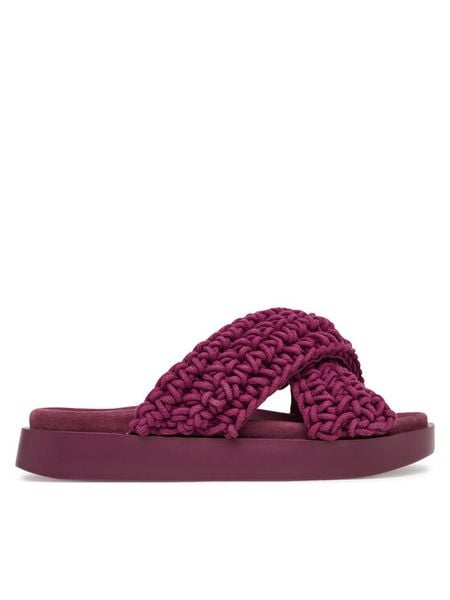 Inuikii Klapki Woven 1004.003.0062 Bordowy. Czerwone klapki damskie Inuikii, bez wzorów, bez obcasa. Za 859.99 zł.
