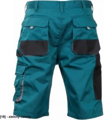CERVA BE-01-009 - krótkie spodnie robocze, bawełna 20%, poliester 80% - zielony-czarny 60. Czarne spodnie sportowe męskie CERVA, m, bez wzorów, z bawełny. Za 66.96 zł.