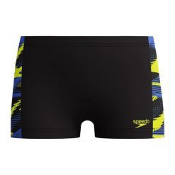 Bokserki pływackie dziecięce Speedo HyperBoom Panel Aquashort. Żółte kąpielówki dla chłopców Speedo, bez wzorów, z materiału. Za 161.00 zł.