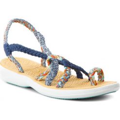 Japonki LA MARINE - Calypso Mustard Lagoon. Niebieskie klapki damskie La Marine, z materiału. W wyprzedaży za 149.00 zł.