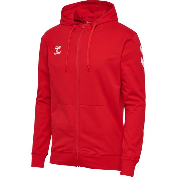 Bluza z kapturem i zamkiem błyskawicznym Hummel GO 2.0. Czerwone bluzy męskie Hummel, m, bez wzorów, z kapturem. Za 269.50 zł.