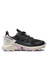 Salomon Buty do biegania Supercross 4 Gore-Tex L47461800 Czarny. Czarne obuwie sportowe damskie Salomon, bez wzorów, z gore-texu, do biegania. Za 479.99 zł.