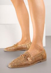 Brązowe Mokasyny Loafersy z Ażurową Cholewką Kolarila. Brązowe mokasyny damskie Born2be, eleganckie. Za 89.99 zł.