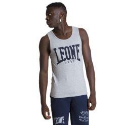 Odzież sportowa na co dzień na siłownię. Szara buty sportowe męskie LEONE 1947 APPAREL, z bawełny, bez zapięcia, na fitness i siłownię. Za 65.68 zł.