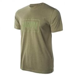 Koszulka treningowa męska Magnum Essential. Zielone koszulki sportowe męskie MAGNUM, m, bez wzorów, bez kołnierzyka, bez ramiączek. Za 53.91 zł.