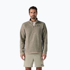 Bluza polarowa męska Patagonia Better Sweater 1/4 Zip. Brązowe bluzy męskie Patagonia, m, bez wzorów, z polaru, bez kaptura. Za 399.99 zł.