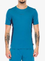 Koszulka szybkoschnąca męska La Sportiva Traverse T-Shirt. Niebieskie koszulki sportowe męskie La Sportiva, m, bez wzorów, z materiału, bez kołnierzyka. Za 269.49 zł.
