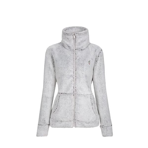 Polar Bluza damska rozpinana AULP NORLIN z kołnierzem. Czarne bluzy damskie Aulp, bez wzorów, z polaru, bez kaptura. W wyprzedaży za 199.99 zł.