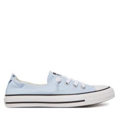 Trampki Converse. Niebieskie trampki i tenisówki damskie Converse, bez wzorów, retro, bez zapięcia. Za 159.99 zł.