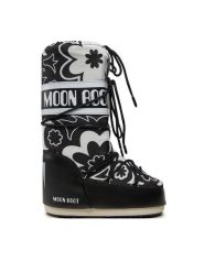 Moon Boot Śniegowce Mb Icon Flower 80D1402940 Czarny. Czarne śniegowce i trapery damskie Moon Boot, z materiału. Za 899.99 zł.