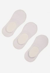 Białe Skarpety Bambusowe 3-pack Typu Stopki Tilannea. Białe skarpety damskie Born2be, bez wzorów, z jeansu. Za 9.99 zł.