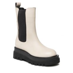 Botki GINO ROSSI. Brązowe botki damskie Gino Rossi, bez obcasa, na płaskiej podeszwie, bez zapięcia. Za 239.99 zł.