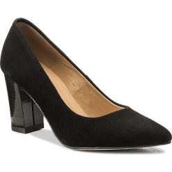 Półbuty SAGAN - 3001 Czarny Welur. Czarne półbuty damskie Sagan, ze skóry ekologicznej, eleganckie. W wyprzedaży za 209.00 zł.