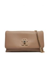 Tommy Hilfiger Torebka AW0AW17462 Beżowy. Brązowe torebki do ręki damskie Tommy Hilfiger, bez wzorów, ze skóry, wizytowe, bez dodatków. Za 559.99 zł.