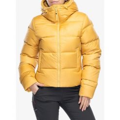 Kurtka puchowa damska Helly Hansen Essence Down Jacket. Żółte kurtki sportowe damskie Helly Hansen, bez wzorów, z puchu, bez kaptura, trekkingowe. W wyprzedaży za 1,019.50 zł.