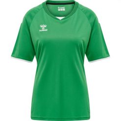 Koszulka damska Hummel hmlhmlCORE volley. Zielone koszulki sportowe damskie Hummel, m, bez wzorów, sportowe, bez kołnierzyka. Za 160.00 zł.