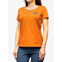 Koszulka bawełniana damska Fjallraven 1960 Logo T-shirt. Brązowe koszulki sportowe damskie Fjällräven, bez wzorów, z bawełny, bez kołnierzyka, bez ramiączek. Za 156.99 zł.