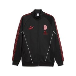 Męska kurtka AC Milan KING Anthem PUMA Black For All Time Red. Czarne kurtki sportowe męskie Puma, m, bez wzorów, do biegania. Za 399.00 zł.