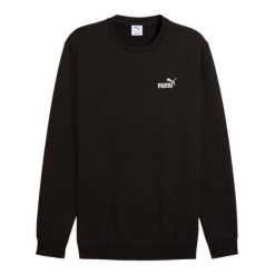 Męska Bluza Z Okrągłym Dekoltem ESS No.1 Small Logo. Czarne bluzy męskie Puma, m, bez wzorów, bez kaptura. Za 208.99 zł.