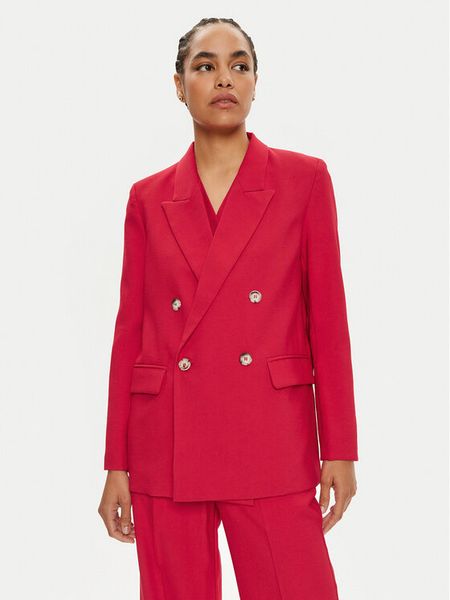 ViCOLO Marynarka TB0223 Czerwony Regular Fit. Czerwone żakiety damskie ViCOLO, l, bez wzorów, z wiskozy. Za 339.99 zł.