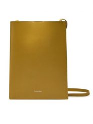Calvin Klein Torebka Line Ns Crossbody Lth Bag LV04F3005G Zielony. Zielone listonoszki damskie Calvin Klein, bez wzorów, ze skóry, bez dodatków. Za 459.99 zł.