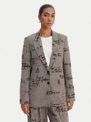 Desigual Marynarka 26SWEW03 Brązowy Regular Fit. Brązowe żakiety damskie Desigual, xs, bez wzorów, z syntetyku. Za 539.99 zł.