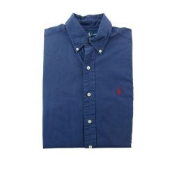 Second life - Klasyczne koszule męskie granatowe - Stan bardzo dobry. Niebieskie koszule męskie Ralph Lauren, m, bez wzorów, z jeansu, eleganckie, bez kołnierzyka, bez ramiączek. Za 207.36 zł.