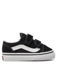 Vans Tenisówki Old Skool V VN000D3YBLK Czarny. Czarne trampki i tenisówki dziewczęce Vans, bez wzorów, ze skóry, bez zapięcia. Za 159.99 zł.