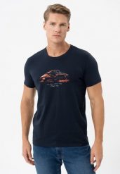 T-shirt z nadrukiem T-SINGER. T-shirty męskie Volcano, l, bez wzorów, z bawełny, klasyczne, bez kołnierzyka. Za 59.99 zł.