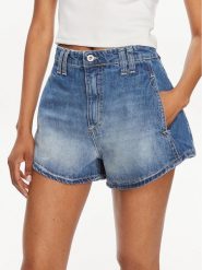 Please Szorty jeansowe D0KDEH0W7S Niebieski Regular Fit. Niebieskie szorty damskie Please, s, bez wzorów, z bawełny. Za 219.99 zł.